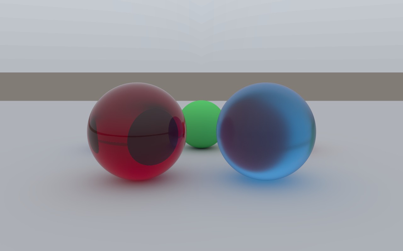 The same two balls with the amber one changed to wine