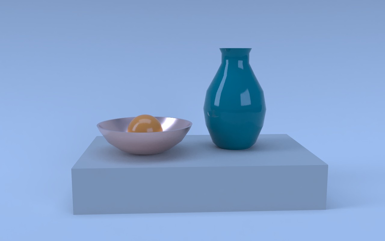 The still life with a cool white balance